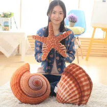 The Underwater World Stuffed Starfish Shell Conch Plush Toys