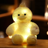 Cute LED Glowing Yellow Duck Stuffed Animals Plush Dolls