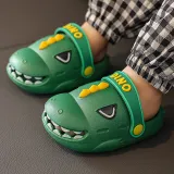 Toddlers Kids 3D Cartoon Dinosaur Flat Beach Summer Slippers