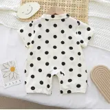 Brother and Sister Outfit Twins Baby Boy Polka Dots Romper and Girl Dress