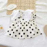 Brother and Sister Outfit Twins Baby Boy Polka Dots Romper and Girl Dress