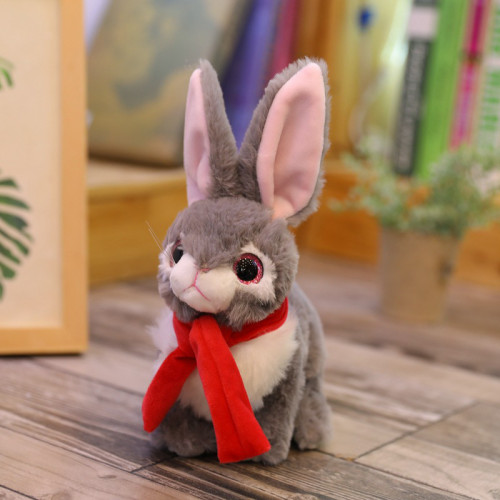 Cartoon Bunny Rabbit with Scarf Stuffed Animals Plush Toys