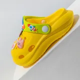 Toddlers Kids Spaceship Bear Flat Beach Summer Slippers