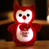 Cute LED Glowing Owl Hamster Stuffed Animals Plush Toys