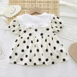 Brother and Sister Outfit Twins Baby Boy Polka Dots Romper and Girl Dress