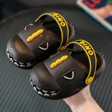 Toddlers Kids 3D Cartoon Dinosaur Flat Beach Summer Slippers