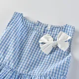 Brother and Sister Outfit Twins Baby Boy Bib Shorts and Girl Dress