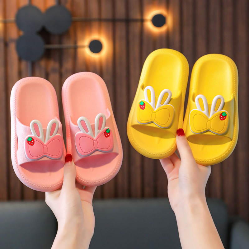 Toddlers Kids Bowknot Flat Beach Summer Slippers