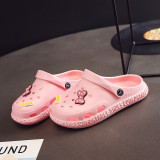 Toddlers Kids Letters Bow Car Flat Beach Summer Slippers