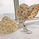 Kids Anti-UV Cartoon Polka Dots Outdoor Beach Sunhat