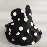 Kids Baby Anti-UV Cartoon Rabbit Polka Dots Peaked Empty Top Outdoor Baseball Cap