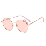 Kids Fashion Irregular Lens Anti-UV Gradient Protection Sunglasses