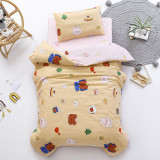 3PCS Bedding Cute Beer Rabbit Party Pattern Printed Set For Toddler