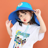 Kids UV Protection Shawl Wide Brim Sun Hat