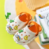 Toddlers Kids Dinosaur Yellow Duck Flat Beach Summer Slippers