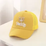 Kids Anti-UV Breathable Peaked Teddy Bear Outdoor Baseball Cap