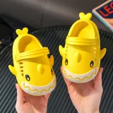 Toddlers Kids Cartoon Shark Flat Beach Summer Slippers