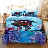 Boy Bedding Cartoon Pattern Printed Quilt Cover With Pillowcases