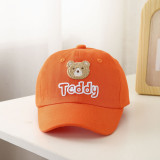 Kids Anti-UV Peaked Teddy Bear Outdoor Baseball Cap