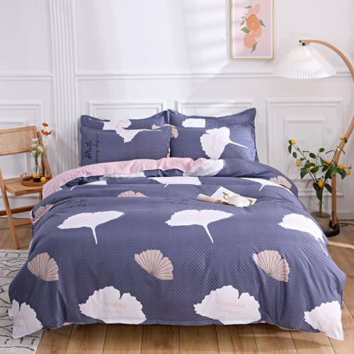 4PCS Cover Set Comfortable Ginkgo Leaf Printed Bedding For Home