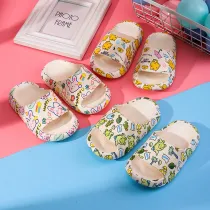 Toddlers Kids Printing Rabbit Bear Flat Beach Summer Slippers