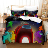 Boy 3PCS Bedding Game Cartoon Printed Quilt Cover With Pillowcases