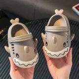 Toddlers Kids Cartoon Shark Flat Beach Summer Slippers