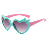 Kids Fashion Heart Shape Gradient Anti-UV Protection Sunglasses