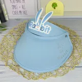 Kids Anti-UV Cartoon Rabbit Adjustable Empty Top Sunhat