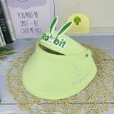 Kids Anti-UV Cartoon Rabbit Adjustable Empty Top Sunhat