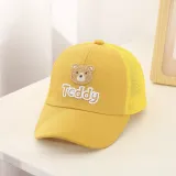 Kids Anti-UV Breathable Peaked Teddy Bear Outdoor Baseball Cap