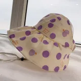 Kids Anti-UV Cartoon Polka Dots Outdoor Beach Sunhat