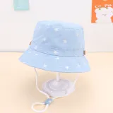 Kids Baby Anti-UV Cute Cartoon Pattern Outdoor Bucket Fisherman Cap