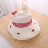 Kids Anti-UV Cartoon Fruit Wide Brim Empty Top Outdoor Sunhat