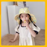 Kids Anti-UV Cartoon Shark Wide Brim Breathable Outdoor Beach Sunhat