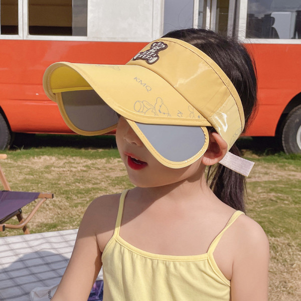 Kids Anti-UV Cartoon Empty Top Peaked Cap Outdoor Hat