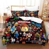 Kids Cartoon Pattern Printed Bedding Quilt Cover With Pillowcases