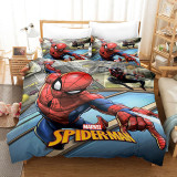 Boy Bedding Cartoon Pattern Slogan Quilt Cover With Pillowcases