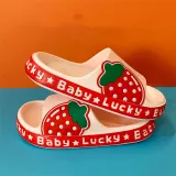 Toddlers Kids Pineapple Strawberry Avocado Flat Beach Summer Slippers