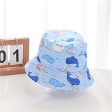 Kids Anti-UV Cartoon Dinosaur Pattern Outdoor Bucket Hat