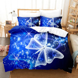 3PCS Bedding Multicolor Butterfly Pattern Printed Quilt Cover With Pillowcases