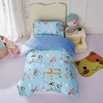 3PCS Bedding Cartoon Animals Party Giraffe Printed Set For Toddler