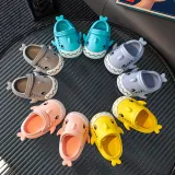 Toddlers Kids Cartoon Shark Flat Beach Summer Slippers