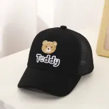 Kids Anti-UV Breathable Peaked Teddy Bear Outdoor Baseball Cap