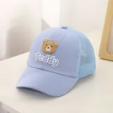 Kids Anti-UV Breathable Peaked Teddy Bear Outdoor Baseball Cap