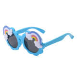 Kids Fashion Cartoon Sunflower Rainbow Anti-UV Protection Sunglasses