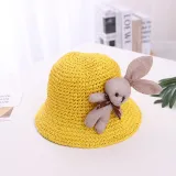 Kids Baby Anti-UV Cute Rabbit Outdoor Beach Bucket Hat