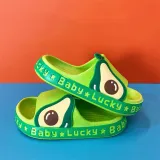 Toddlers Kids Pineapple Strawberry Avocado Flat Beach Summer Slippers