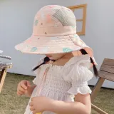 Kids Anti-UV Cartoon Shark Wide Brim Breathable Outdoor Beach Sunhat