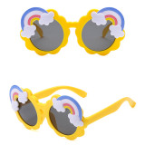 Kids Fashion Cartoon Sunflower Rainbow Anti-UV Protection Sunglasses